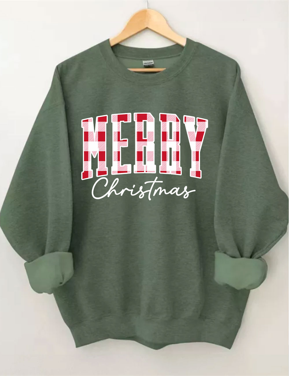 Buffalo Plaid Merry Christmas Sweatshirt