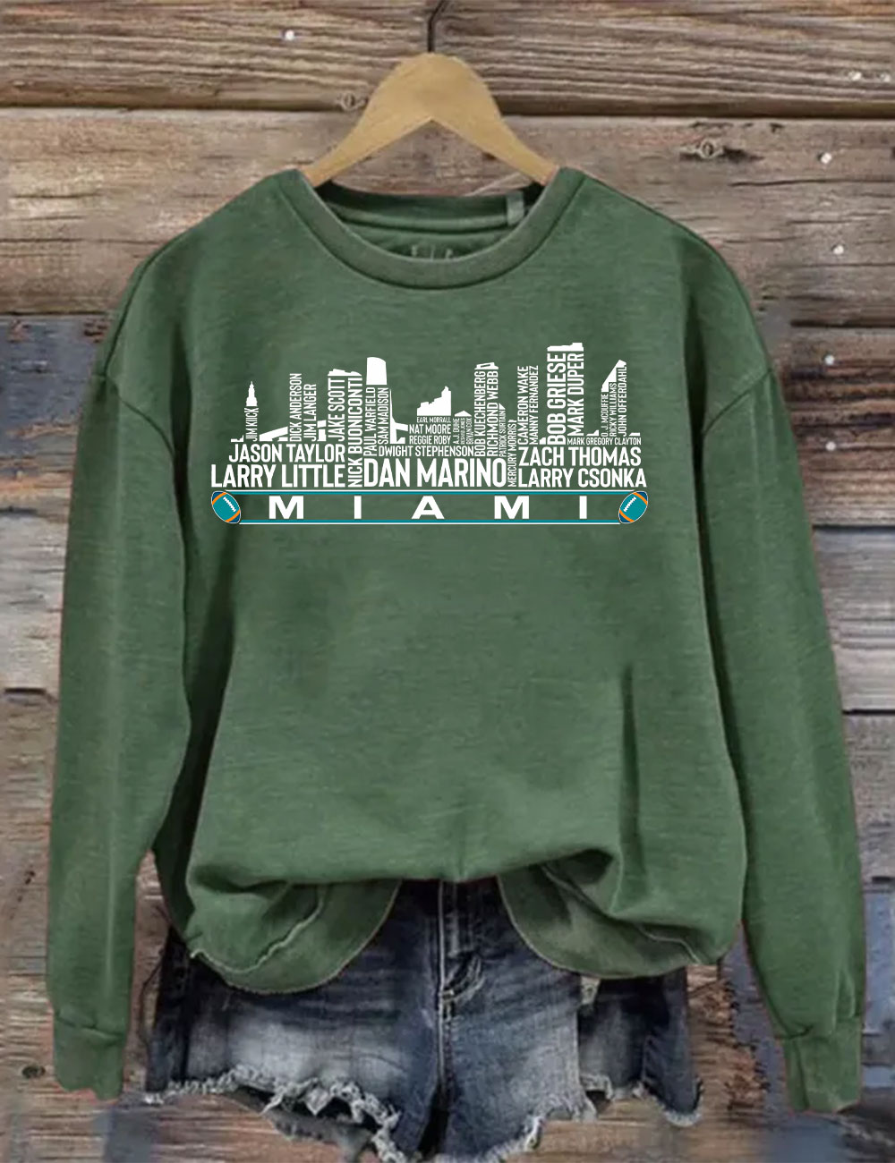 Miami Football Team All Time Legends Sweatshirt