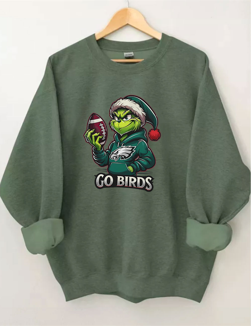 Go Birds Christmas Grinch Football Sweatshirt