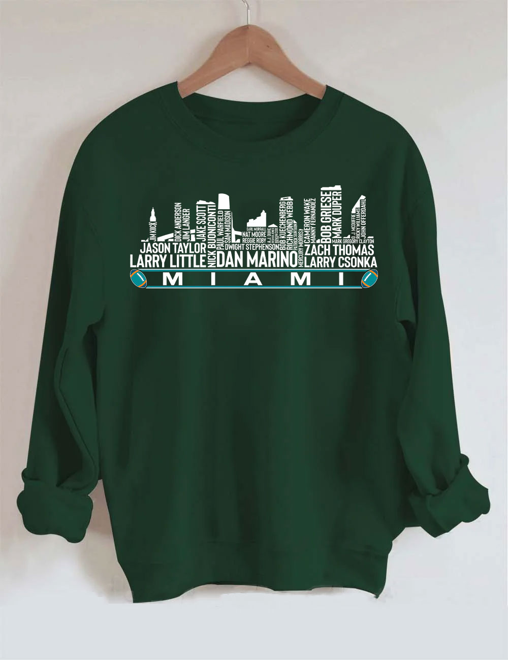 Miami Football Team All Time Legends Sweatshirt