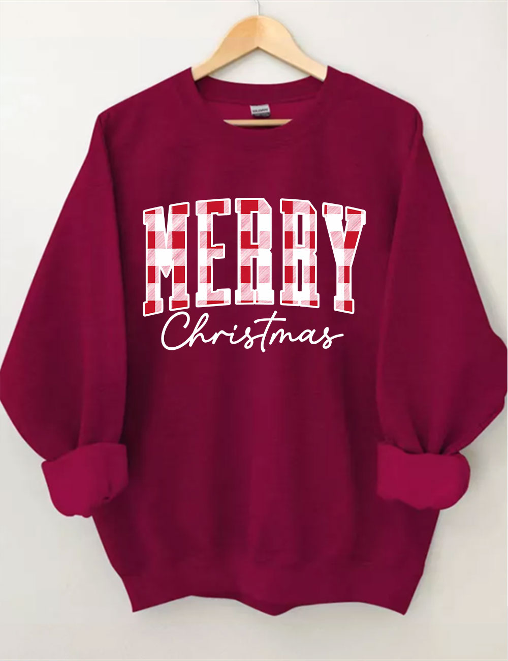 Buffalo Plaid Merry Christmas Sweatshirt