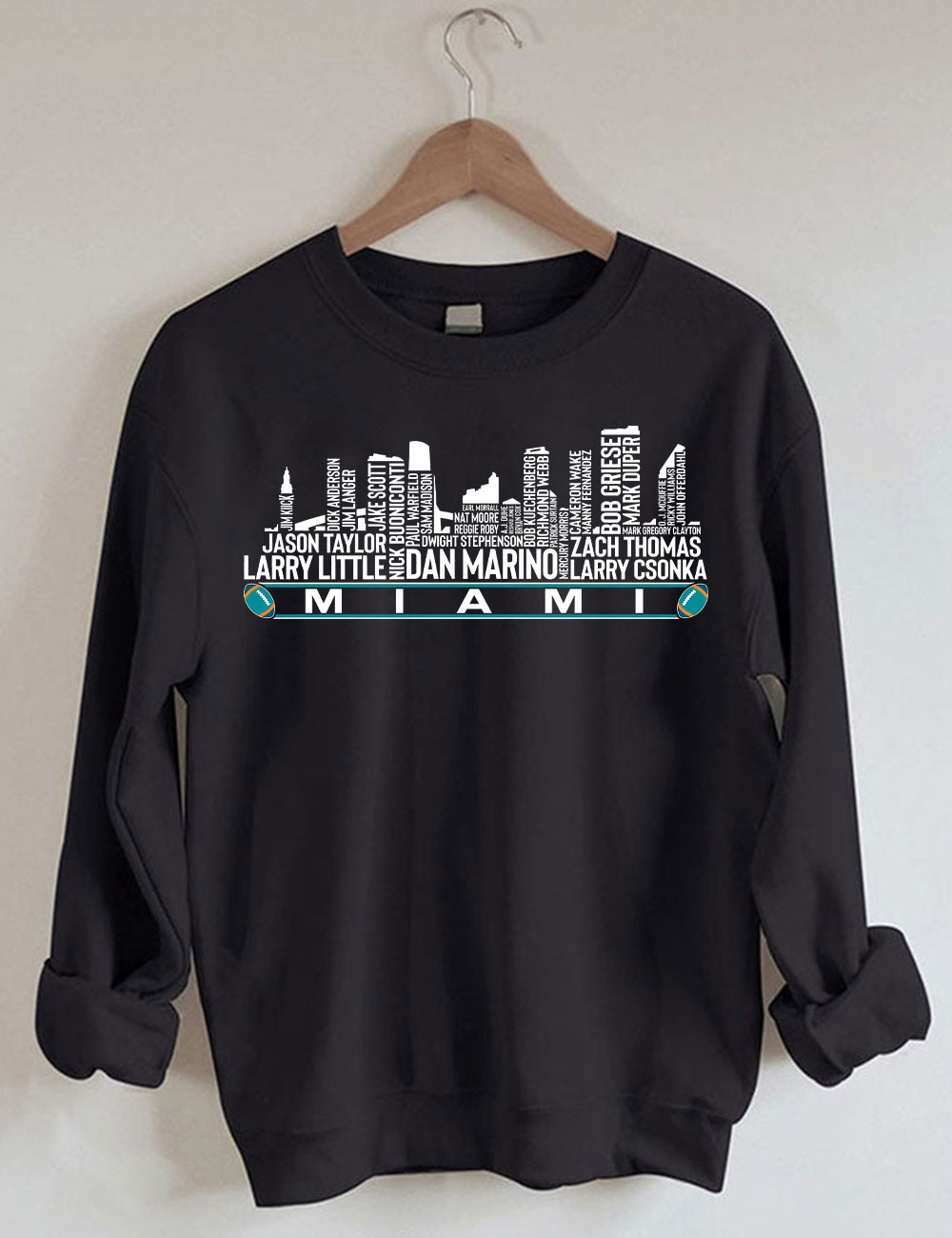 Miami Football Team All Time Legends Sweatshirt