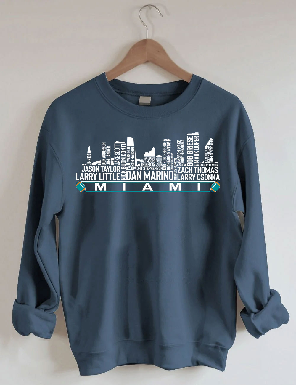Miami Football Team All Time Legends Sweatshirt