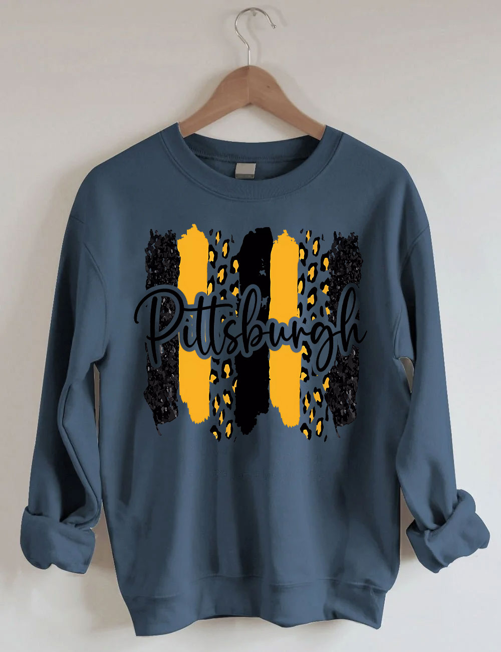 Leopard Pittsburgh Steelers Football Sweatshirt