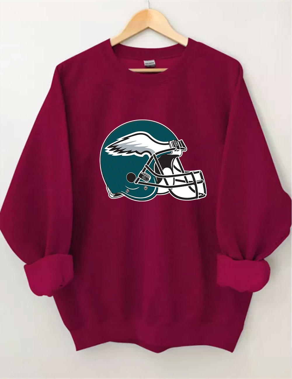Eagles Helmet Football Sweatshirt