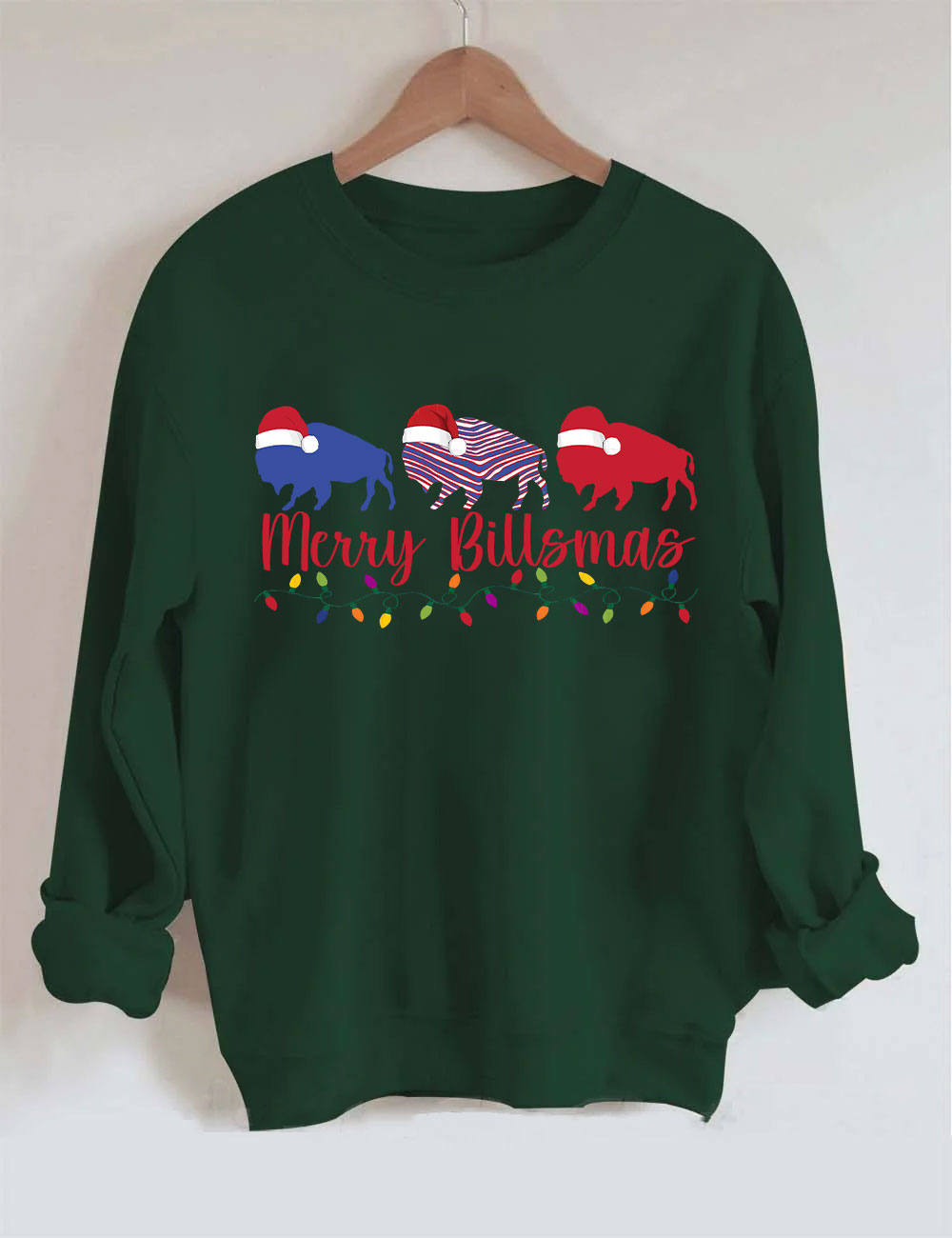 Buffalo Trio Christmas Trees Sweatshirt