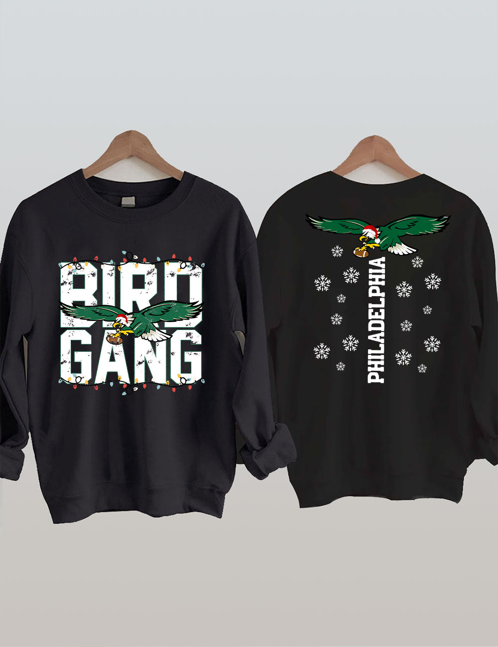 Philadelphia Bird Gang Christmas Football Sweatshirt