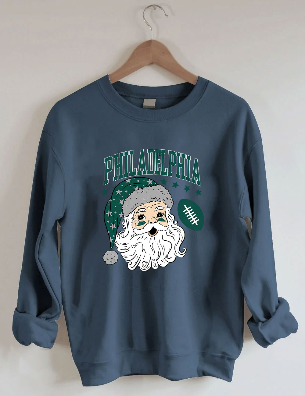 Philadelphia Santa Christmas Football Sweatshirt