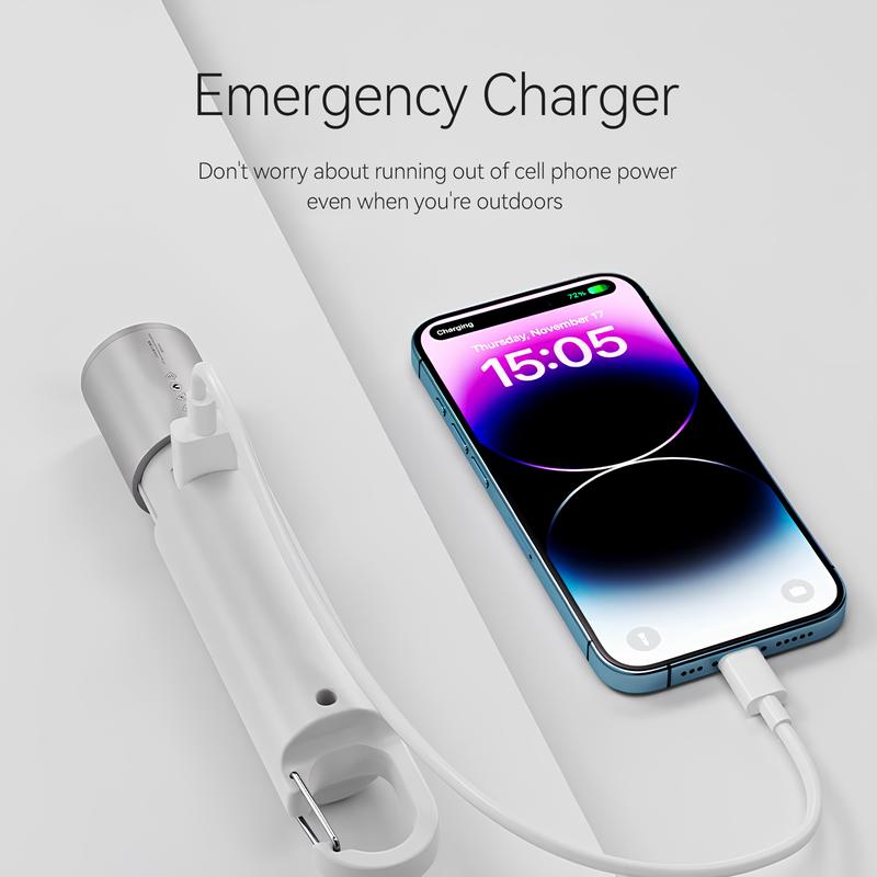 Rechargeable LED Flashlight: 3 Modes, IPX65 Waterproof & Durable for Camping, Fishing, Emergencies, Outdoor/Night Illumination