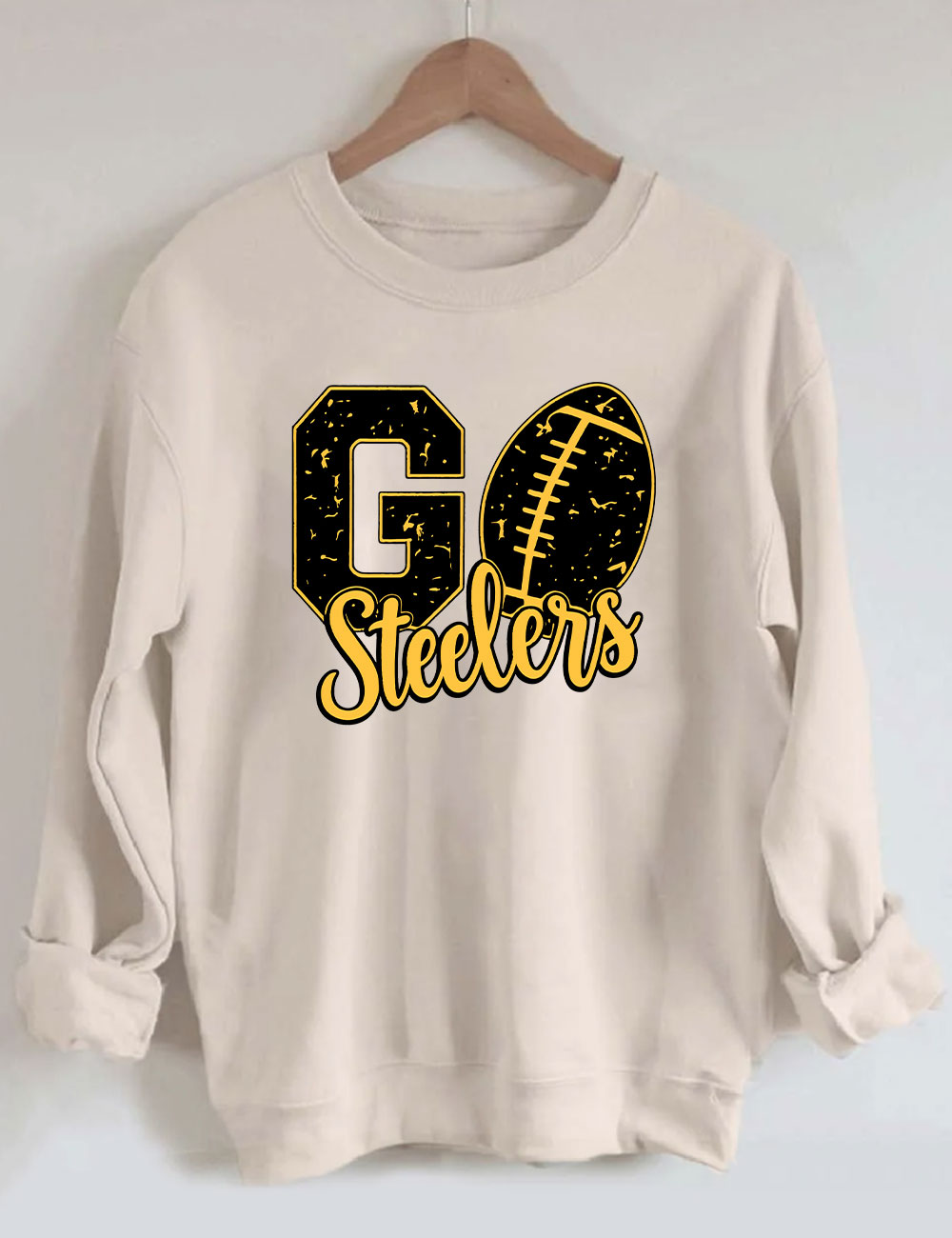 Go Steelers Football Sweatshirt