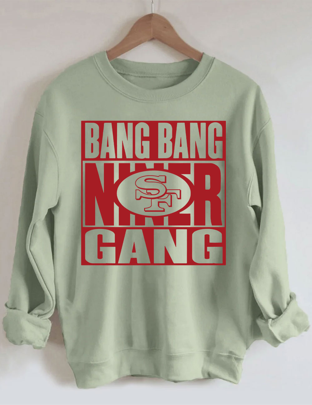 Bang Bang Niner Gang Football Sweatshirt