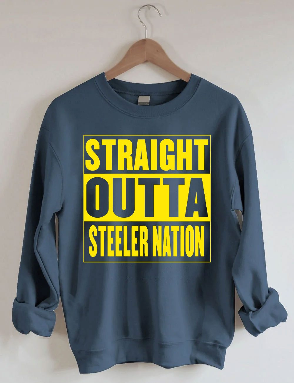 Straight Outta Steeler Nation Football Sweatshirt