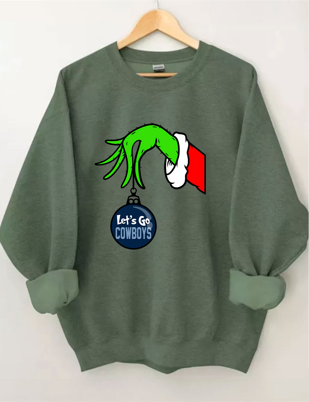 Grinch Cowboys Christmas Sweatshirt