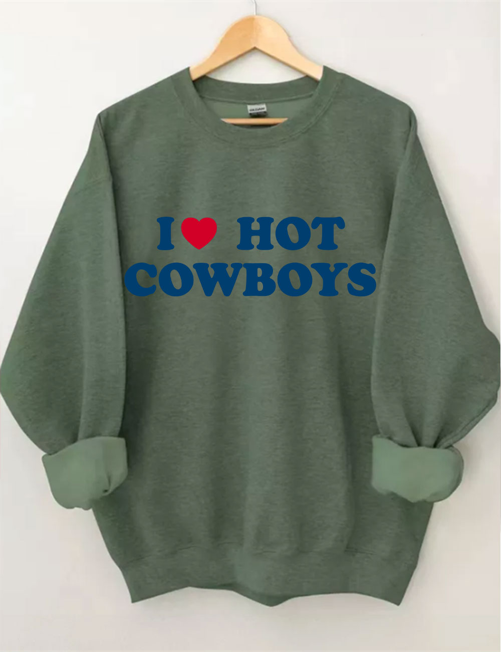 I Love Cowboys Football Sweatshirt