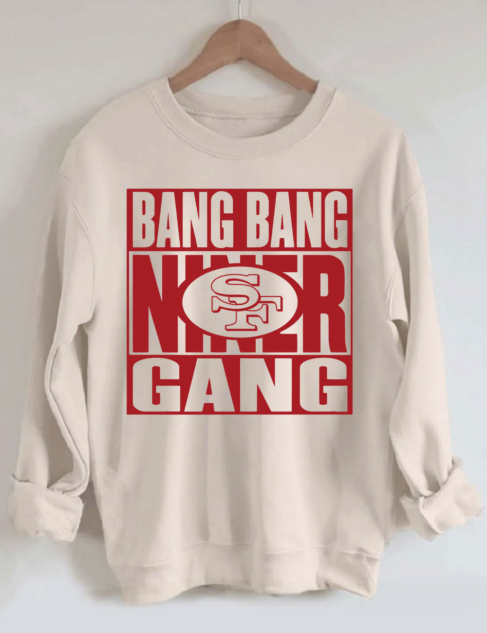 Bang Bang Niner Gang Football Sweatshirt