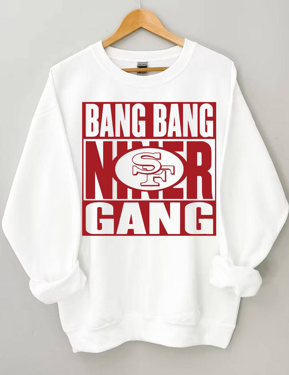 Bang Bang Niner Gang Football Sweatshirt