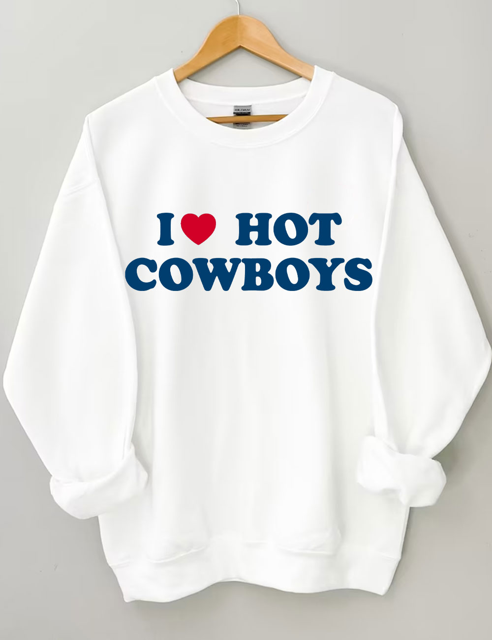 I Love Cowboys Football Sweatshirt