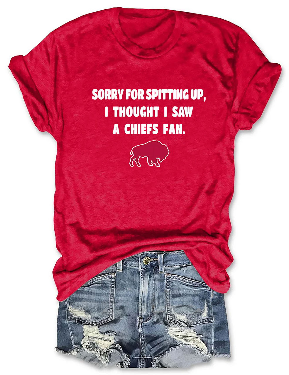 Sorry For Spitting Up Funny Buffalo T-Shirt