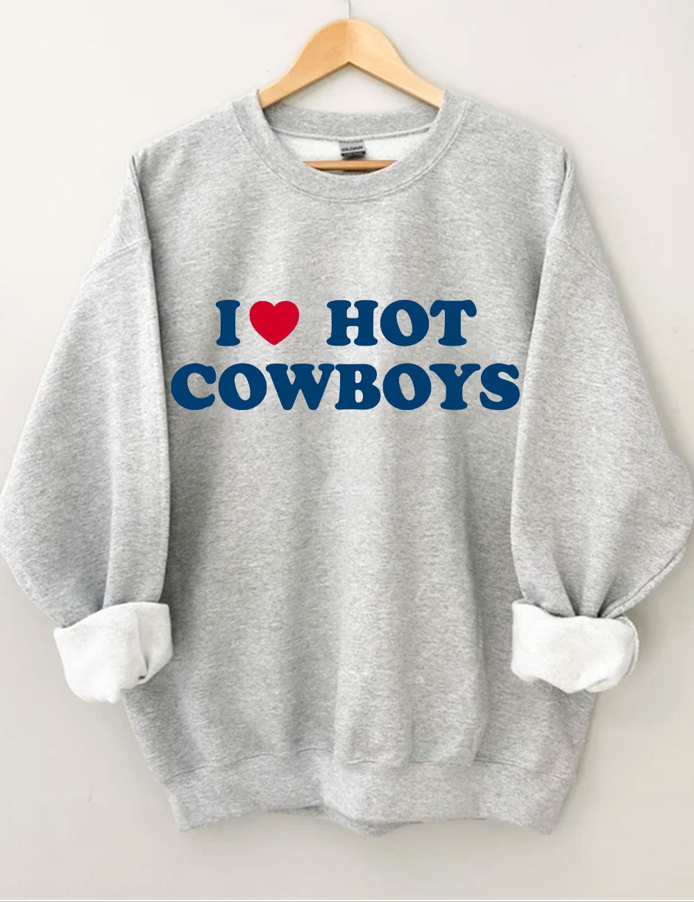 I Love Cowboys Football Sweatshirt