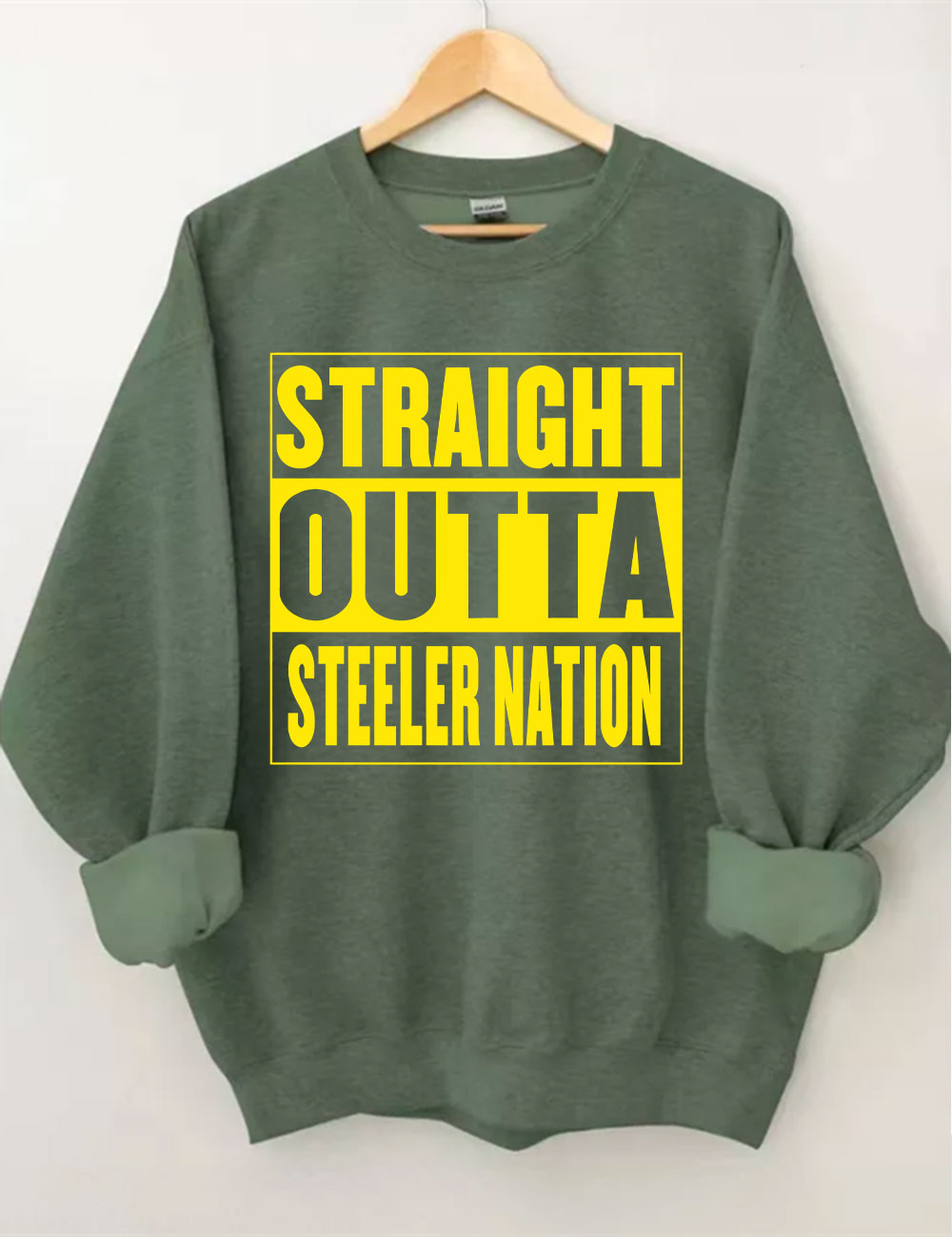 Straight Outta Steeler Nation Football Sweatshirt