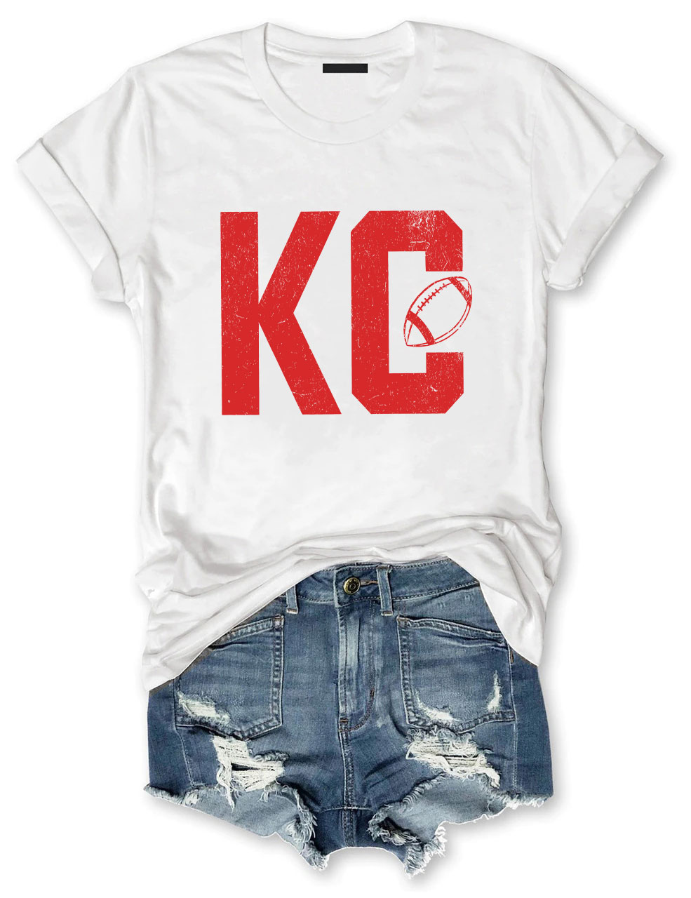KC Kansas City Football T-Shirt