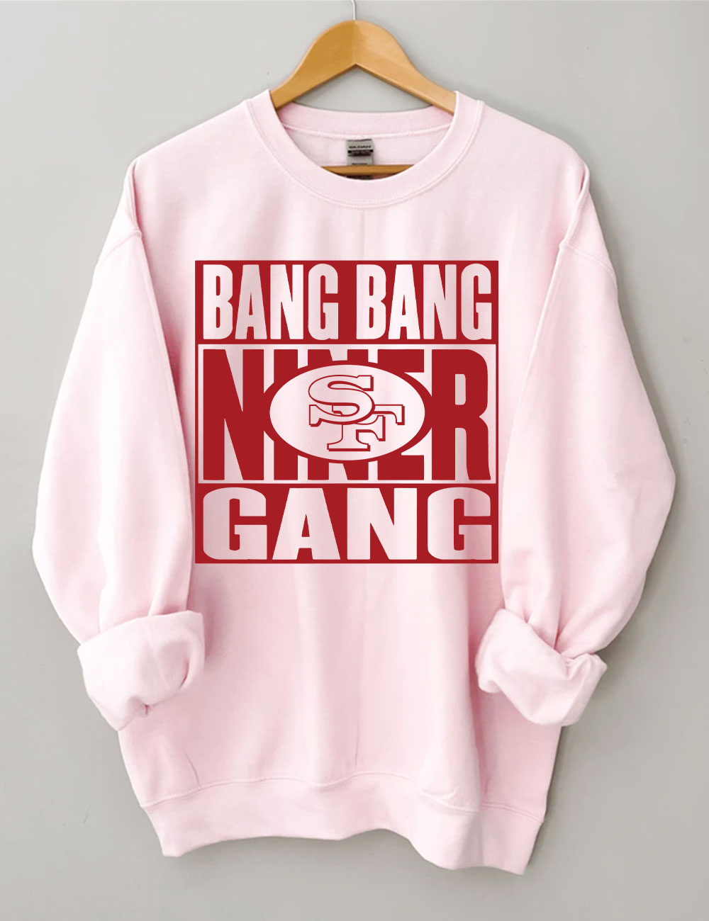 Bang Bang Niner Gang Football Sweatshirt