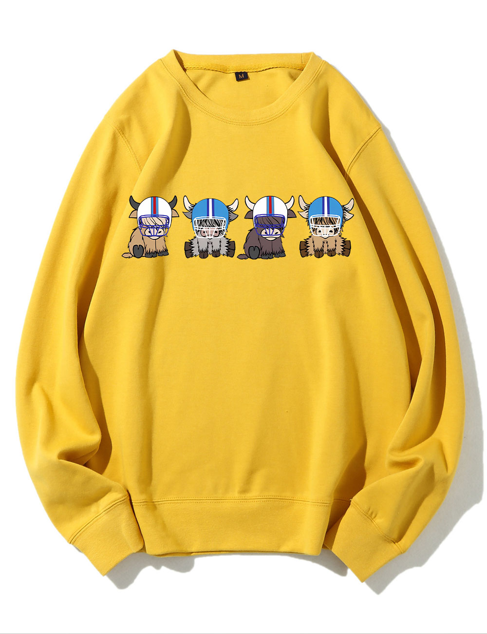 Tennessee Highland Cow Football Sweatshirt