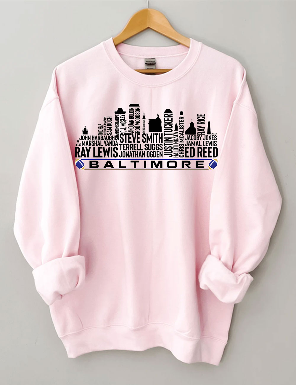 Baltimore Football Team All Time Legends Sweatshirt