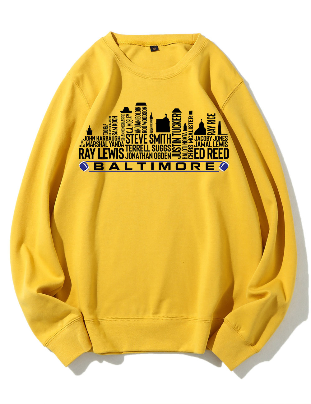 Baltimore Football Team All Time Legends Sweatshirt