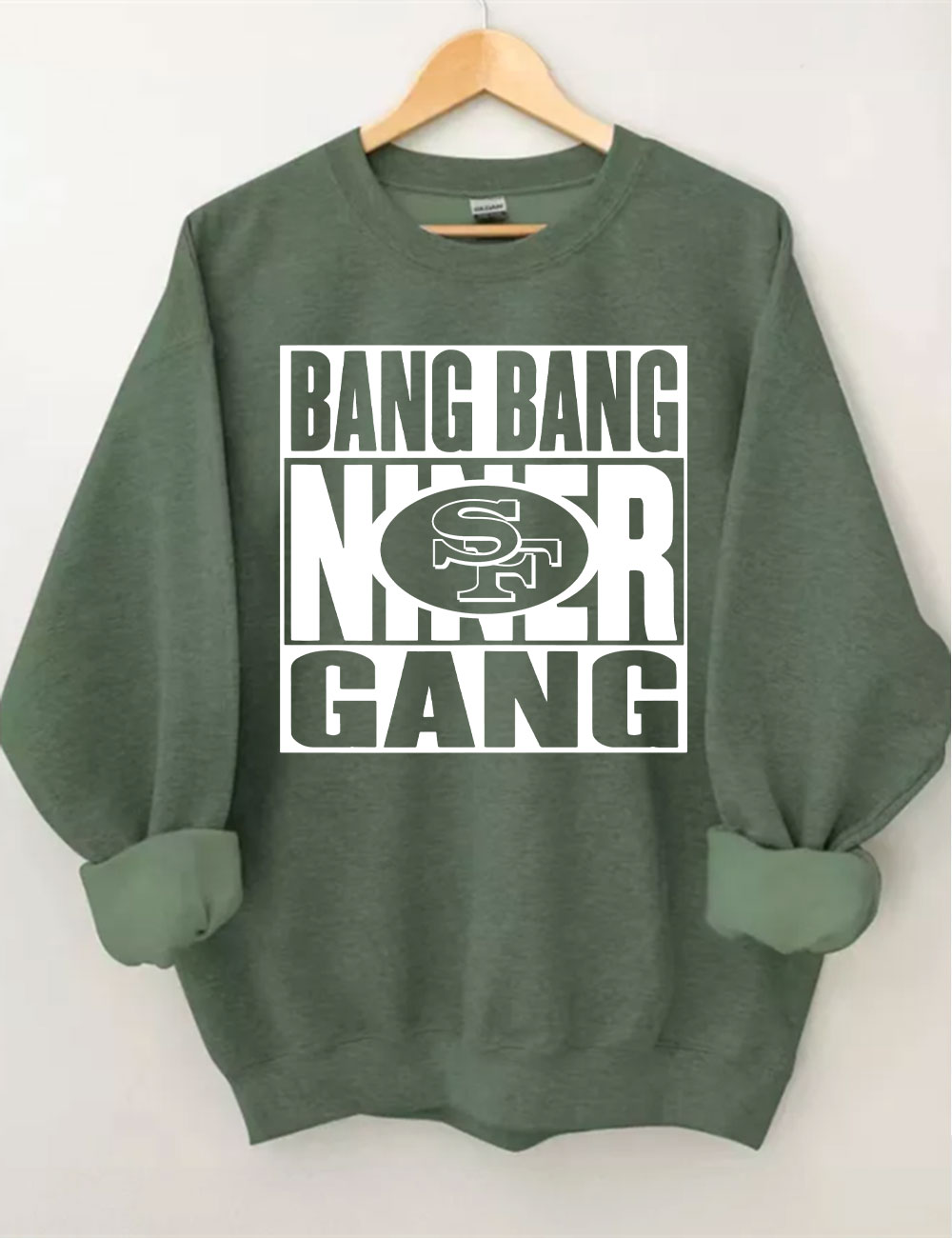 Bang Bang Niner Gang Football Sweatshirt