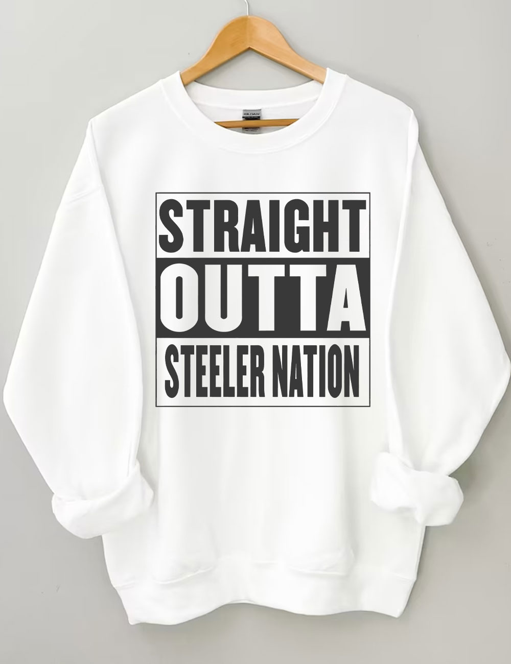 Straight Outta Steeler Nation Football Sweatshirt