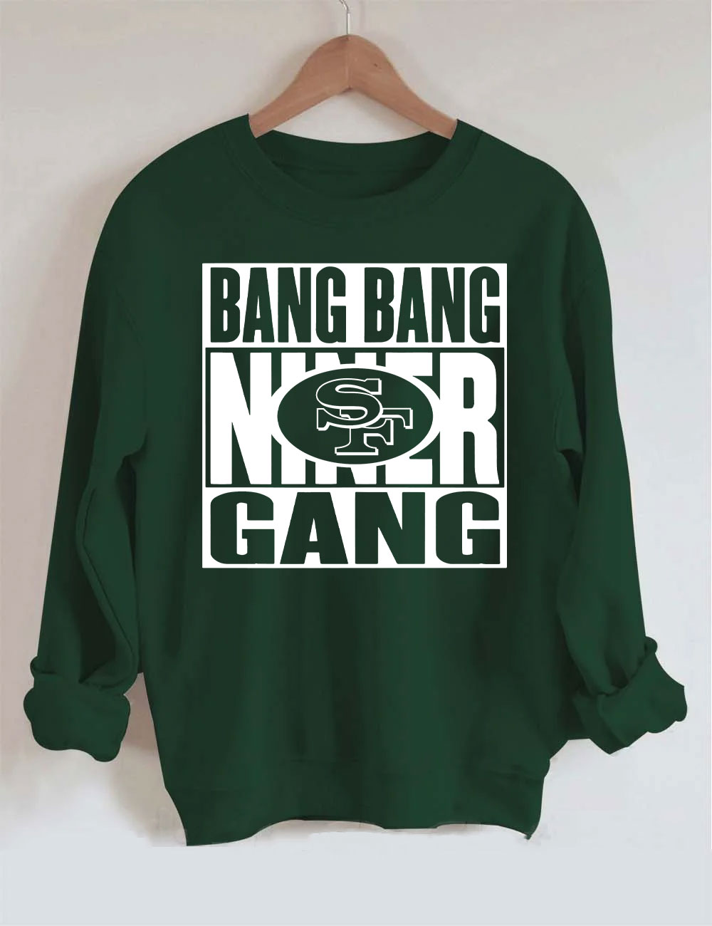 Bang Bang Niner Gang Football Sweatshirt