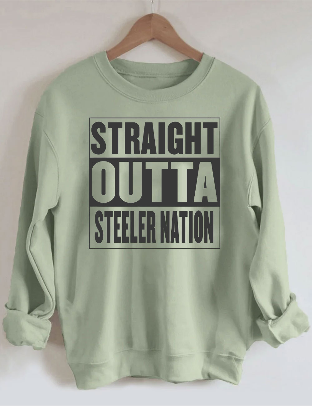 Straight Outta Steeler Nation Football Sweatshirt