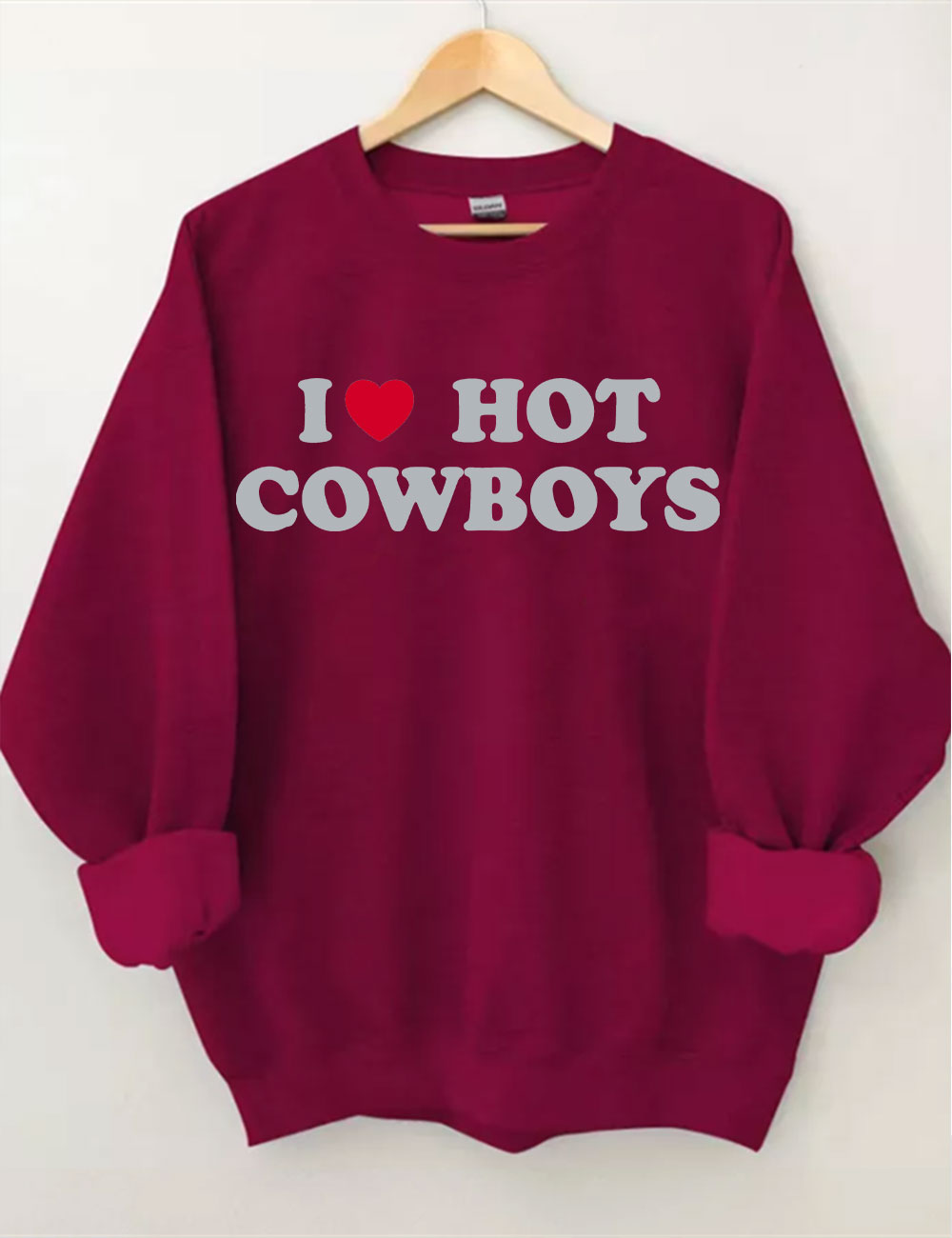 I Love Cowboys Football Sweatshirt
