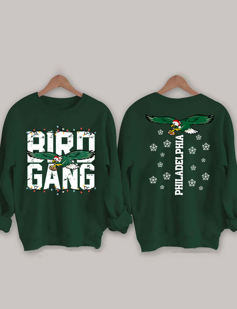 Philadelphia Bird Gang Christmas Football Sweatshirt