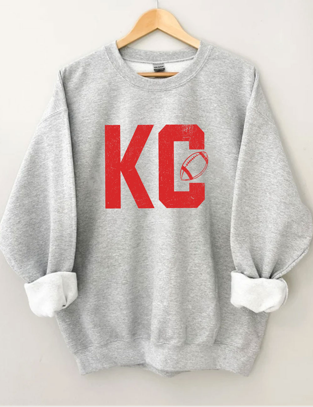 KC Kansas City Football Sweatshirt