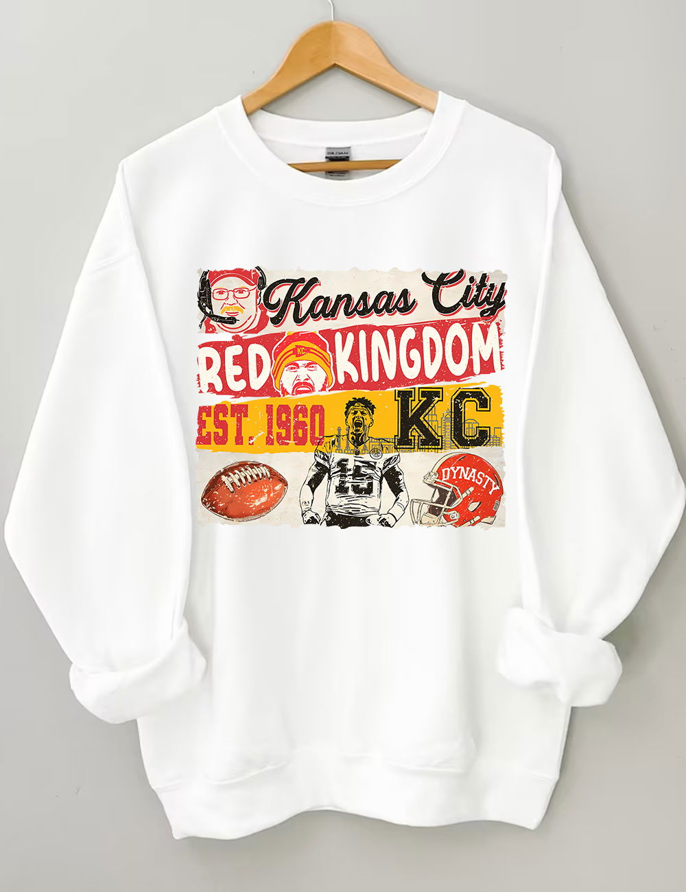 KC Chiefs Red Kingdom Superbowl Football Sweatshirt