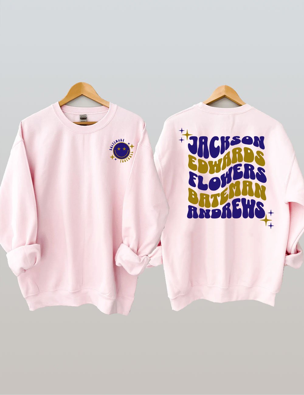 Lamar Jackson Zay Flowers Ravens Football Sweatshirt