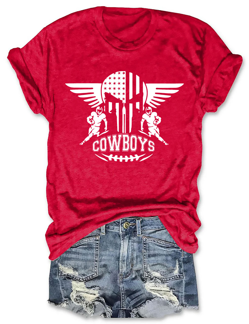Cowboys Star Football T-Shirt
