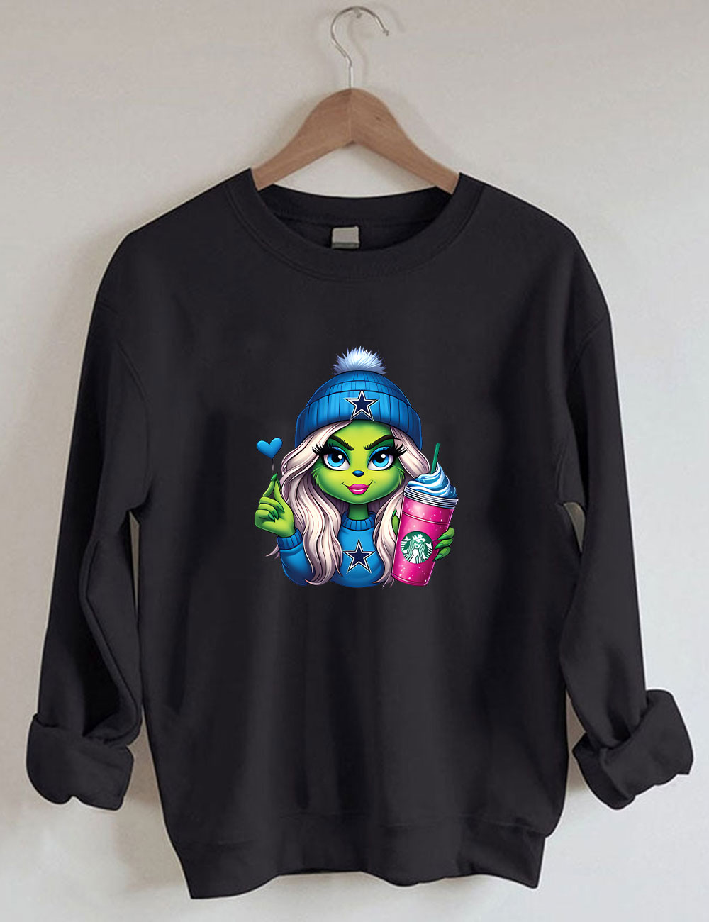 Grinch Cowboys Christmas Sweatshirt