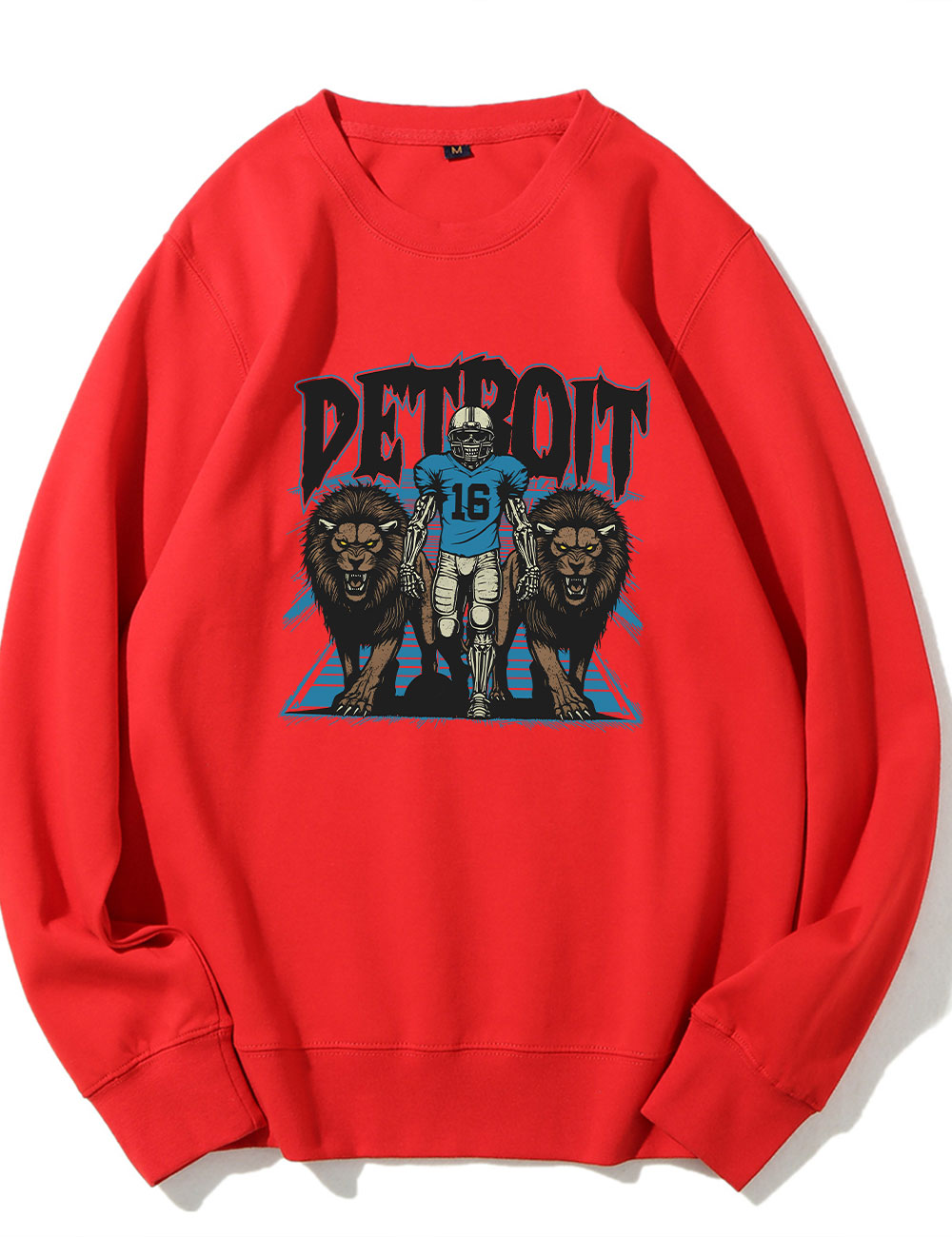 Detroit Football Skeleton Sweatshirt