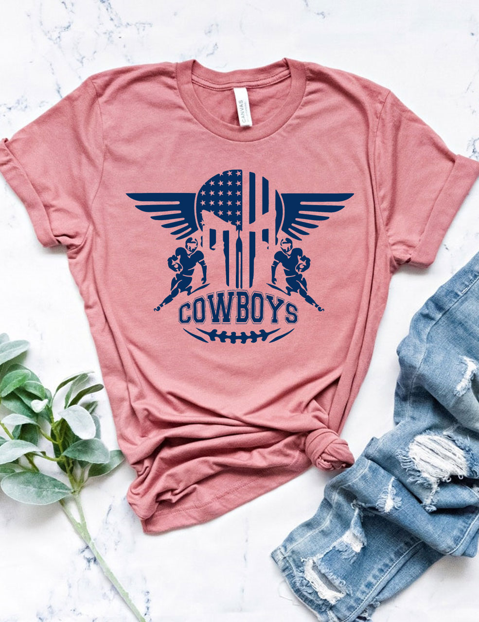 Cowboys Star Football T-Shirt