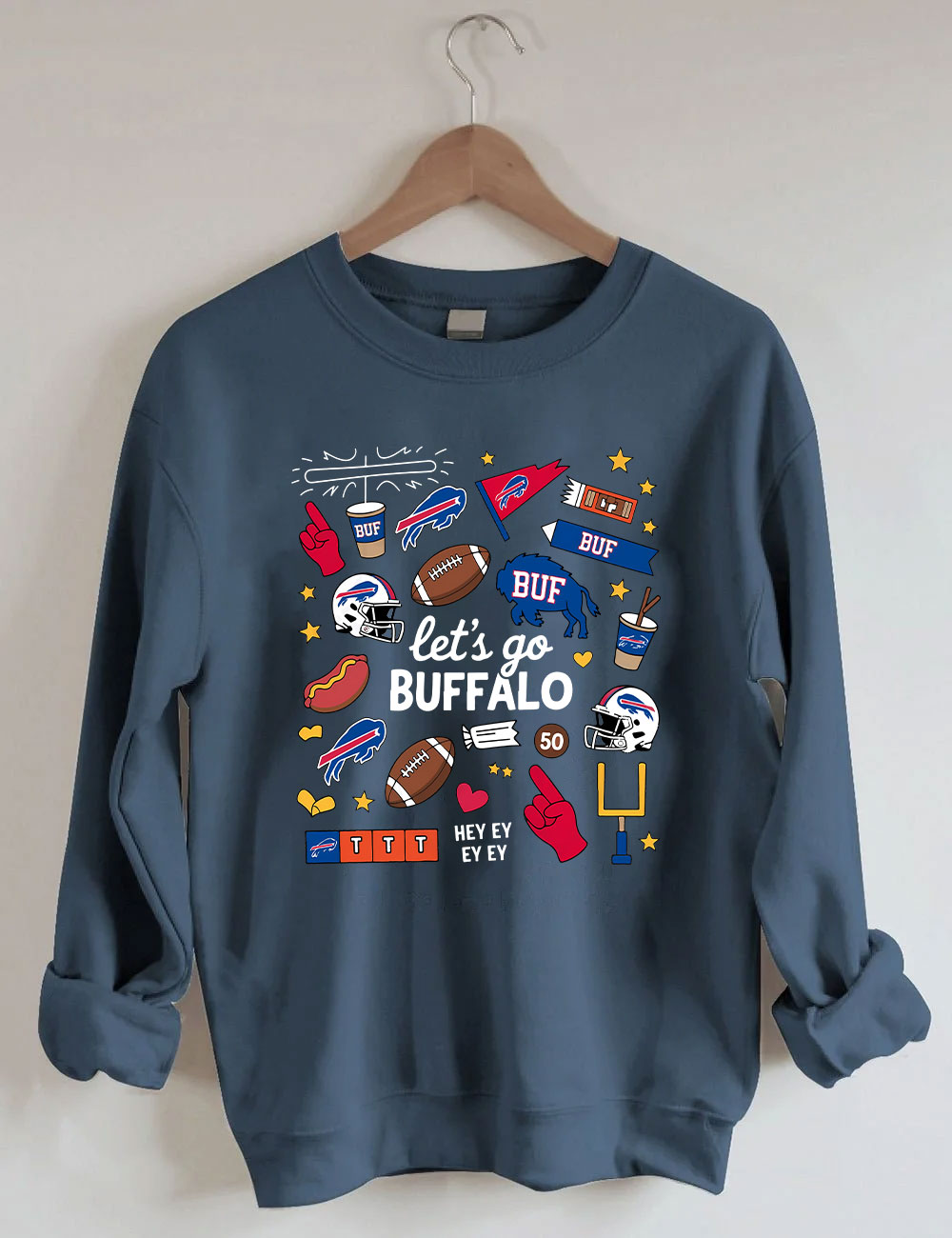 Let's Go Funny Buffalo Funny Sweatshirt