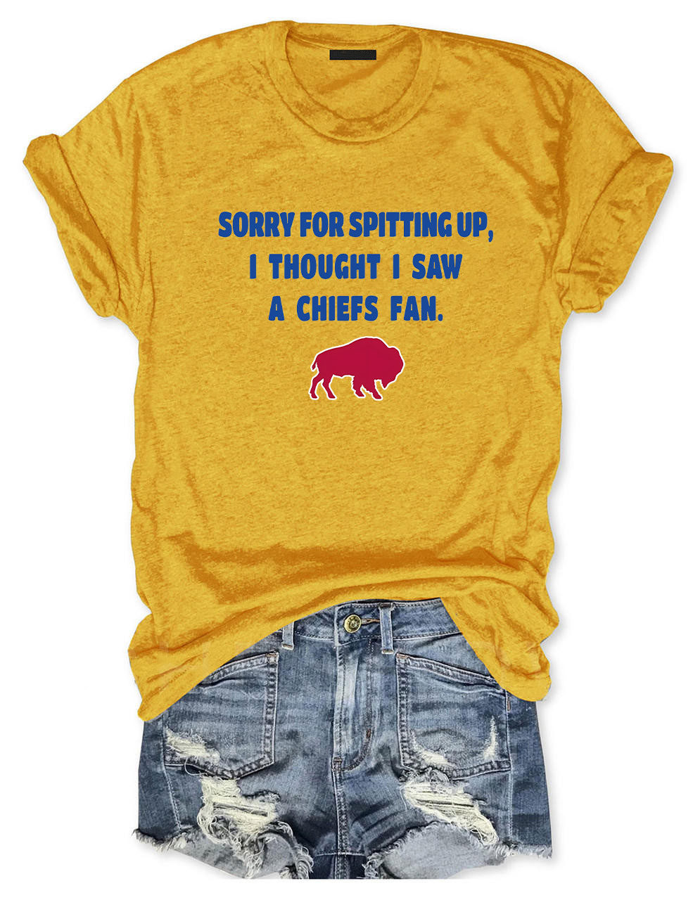 Sorry For Spitting Up Funny Buffalo T-Shirt