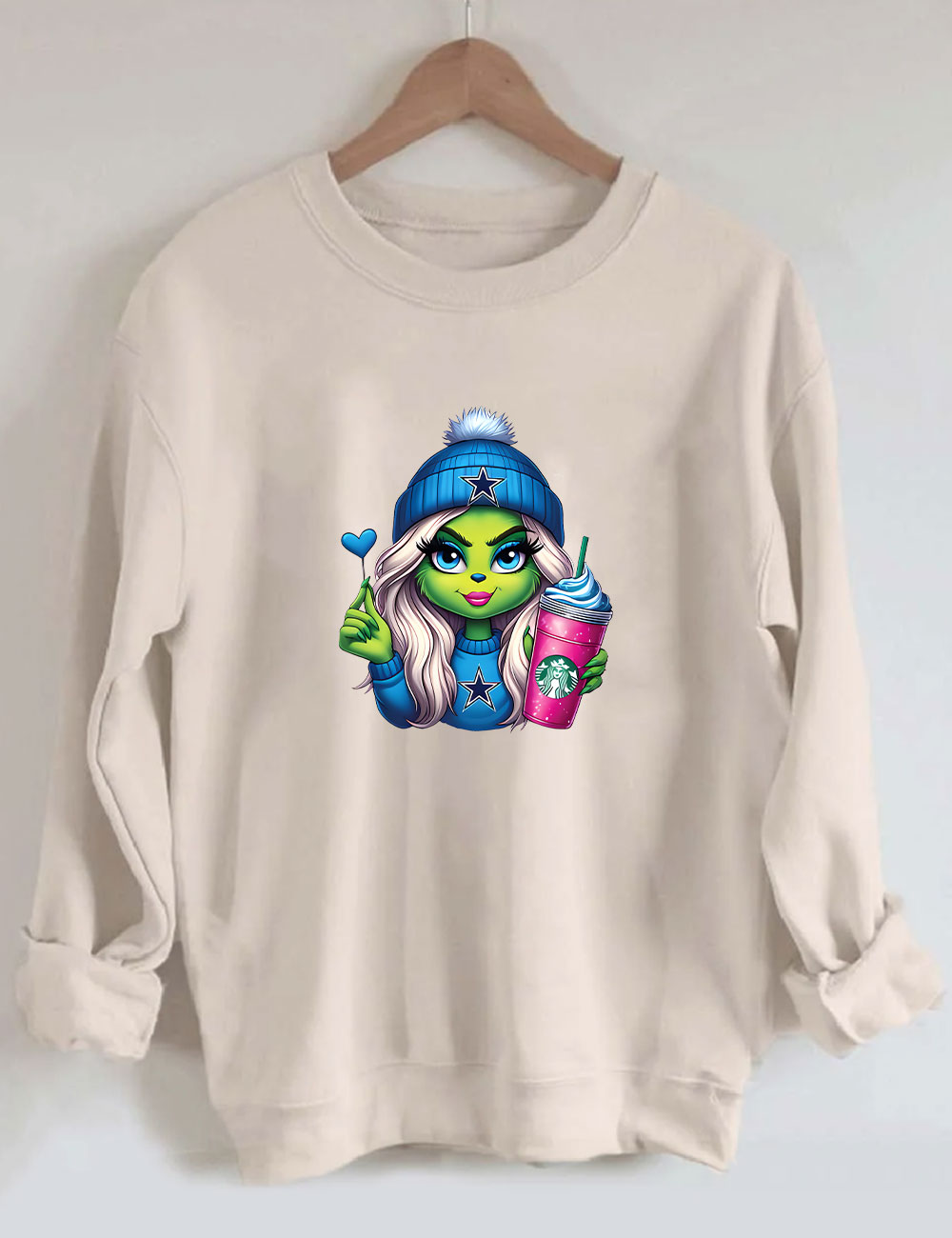 Grinch Cowboys Christmas Sweatshirt