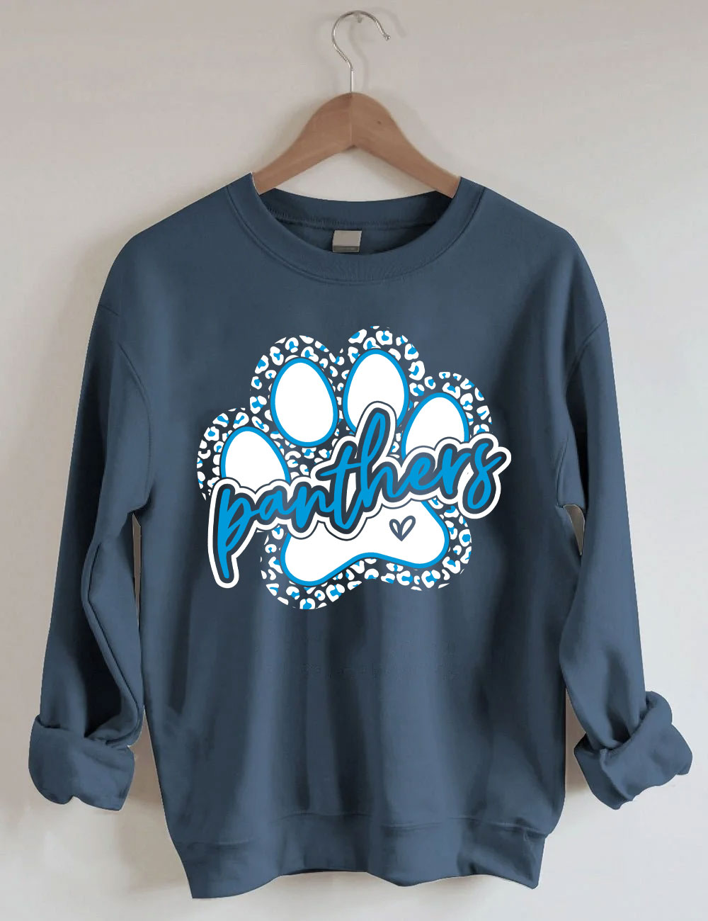 Leopard Panthers Paw Football Sweatshirt