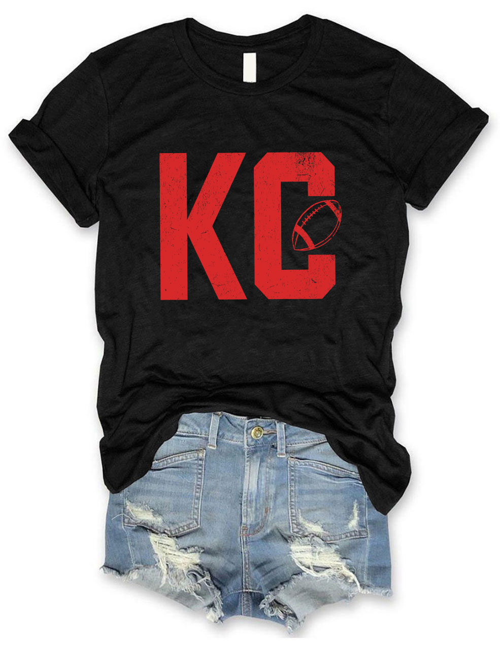 KC Kansas City Football T-Shirt