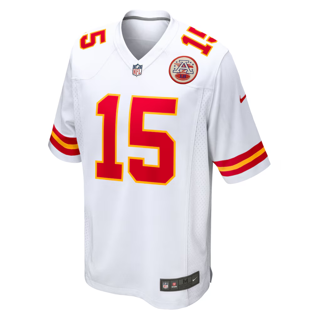 Men's Patrick Mahomes White Kansas City Chiefs Game Jersey
