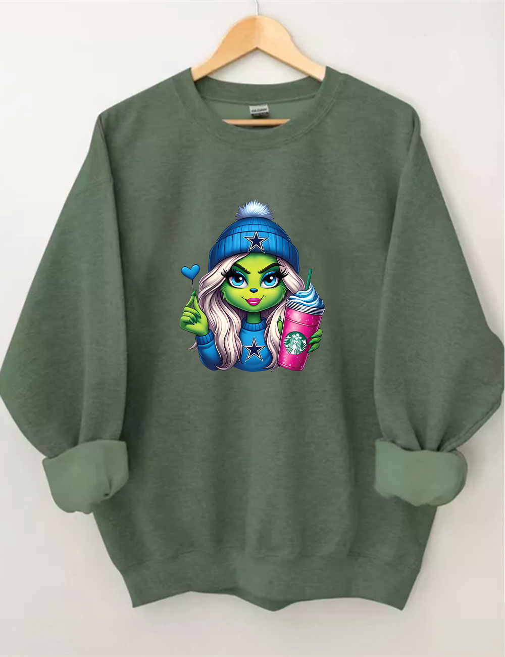 Grinch Cowboys Christmas Sweatshirt