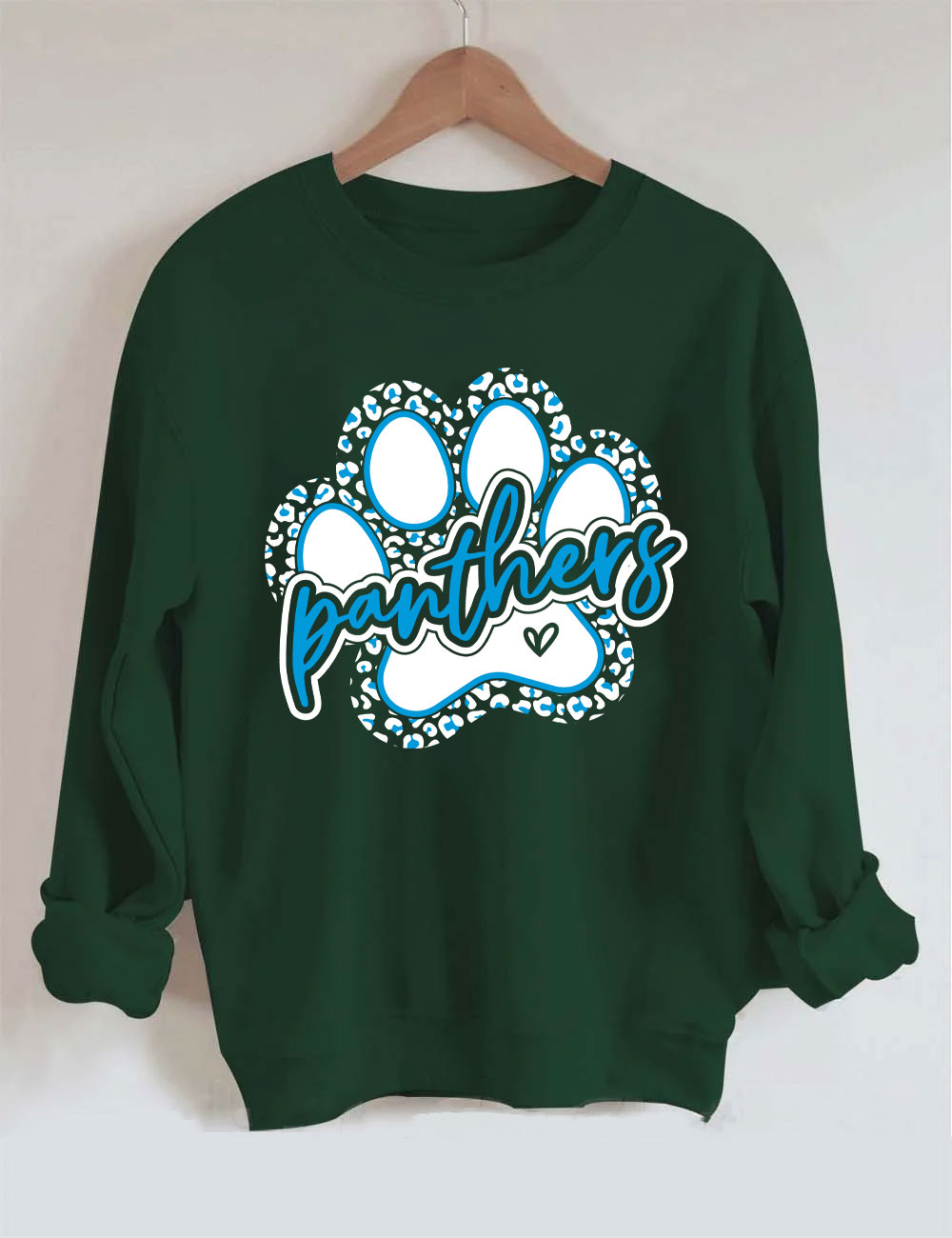 Leopard Panthers Paw Football Sweatshirt